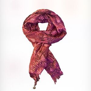 Calvin Klein Pink Snake Scarf